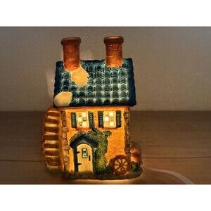 Vtg 1994 Home Town America Collection Porcelain Grain Mill